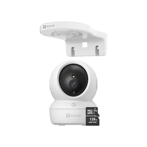 Cámara Inalámbrica Wifi 360º para interiores H6C Full Hd + Soporte de montaje + Micro SD 128gb - Ezv