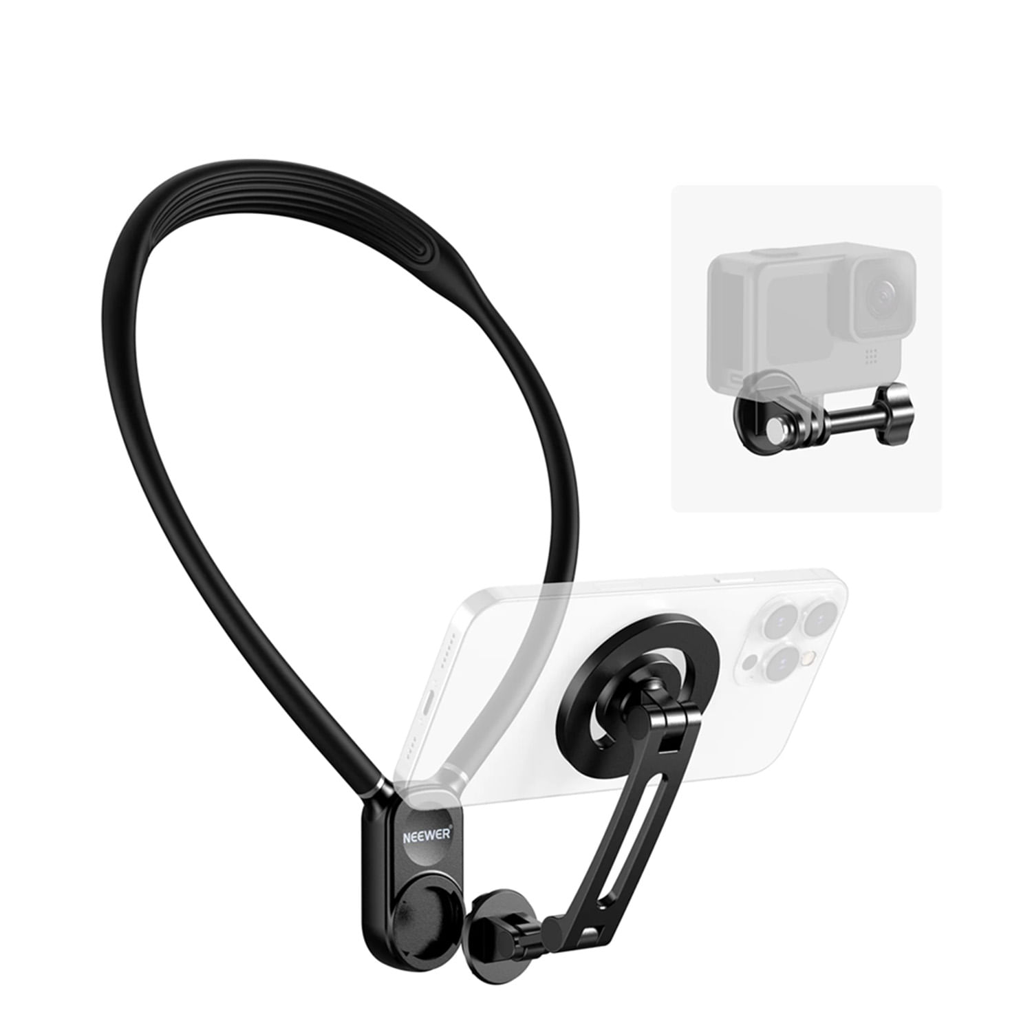 Soporte magnético para cuello Neewer GP-16 para smartphones y cámaras de acción