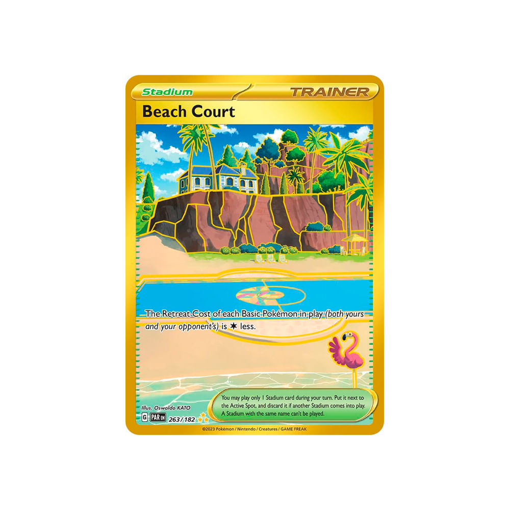 Pokemon TCG Beach Court 263 182 Ingles