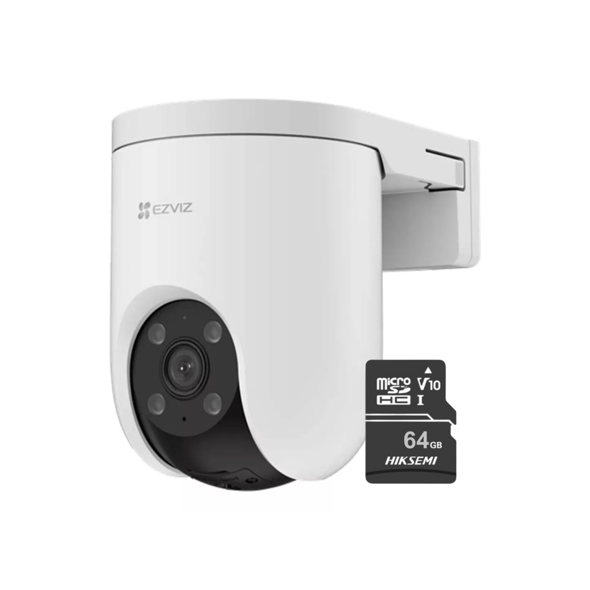 Cámara De Seguridad para exterior Wifi Ezviz H8C PRO 2K 3mp Lente 360 + Micro SD 64gb