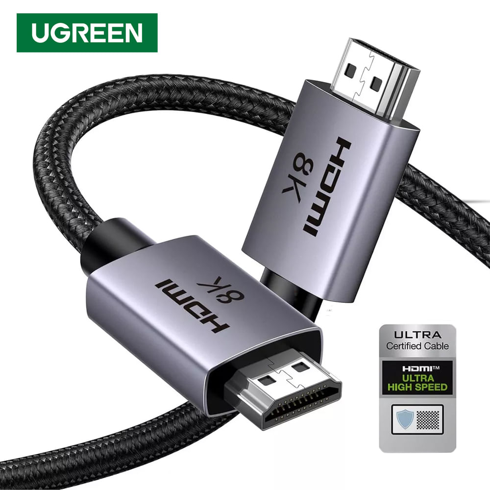 Cable Hdmi 2.1 8k 48gbps 1 Metro UGREEN nailon 60Hz 4k 120Hz ULTRA HD