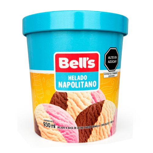 Helado Napolitano BELL'S Pote 930ml