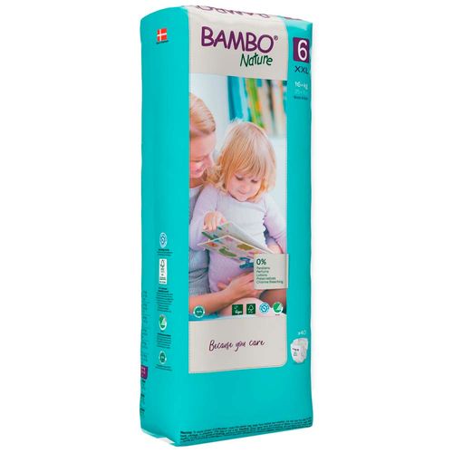 Pañales para Bebé BAMBO NATURE Talla 6 XXG Paquete 40un