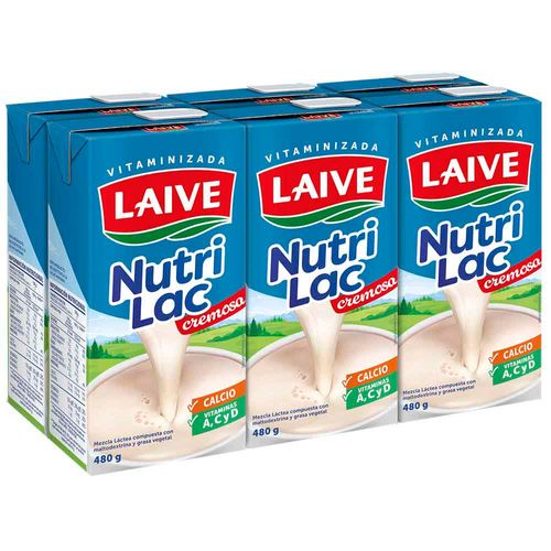Mezcla Láctea LAIVE Nutrilac Caja 480g Paquete 6un