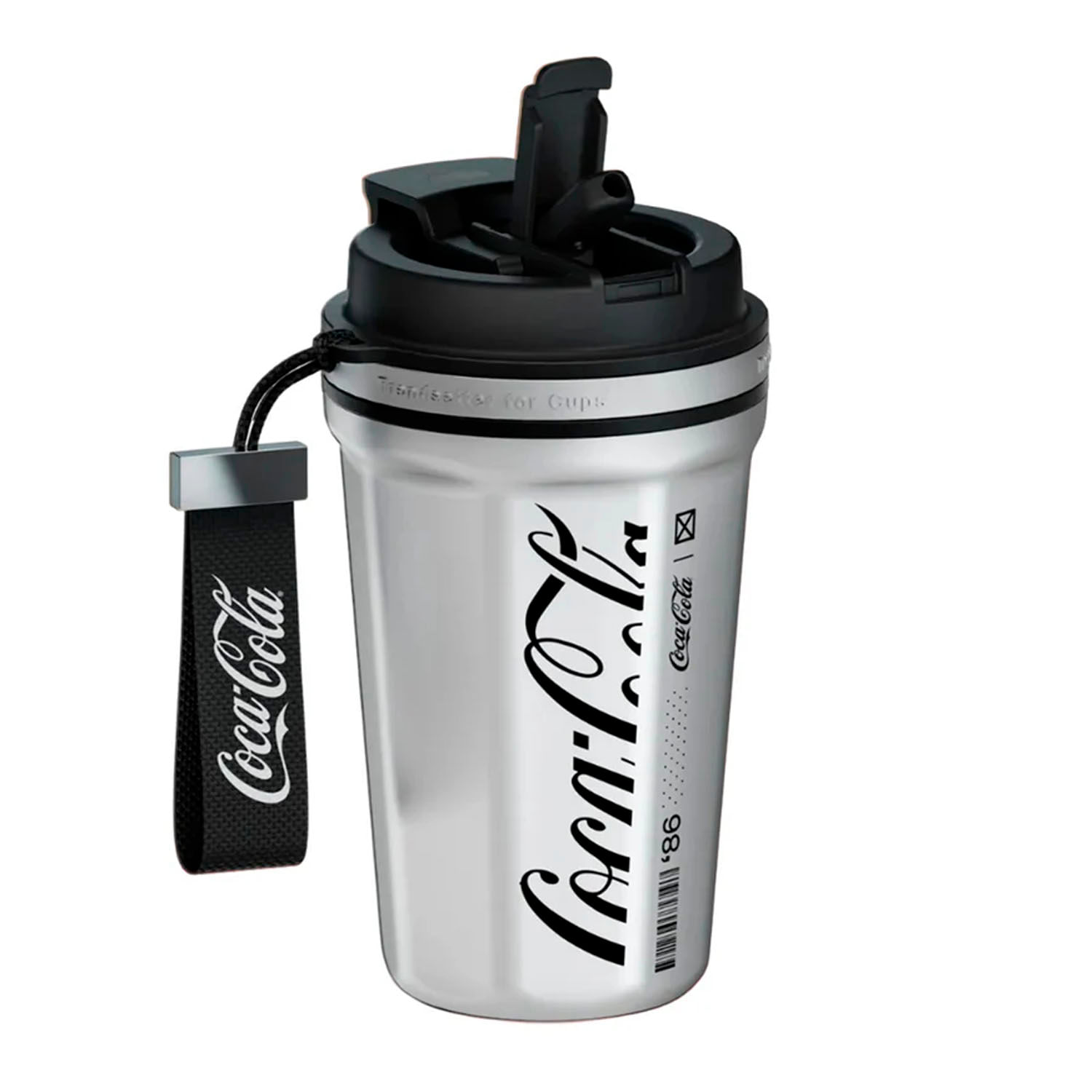 Termo GERM Rombo Coca Cola Plata 550ml Acero Inoxidable