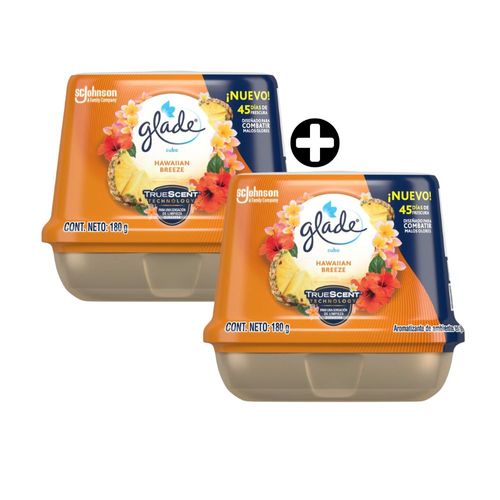COMBO 2 Ambientadores Cubo Glade Hawaiian Breeze 180gr