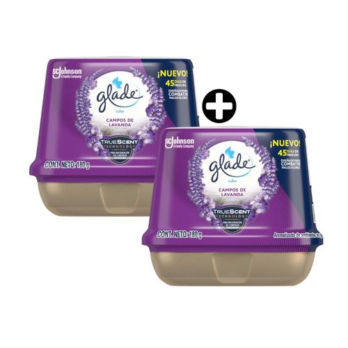 COMBO 2 Ambientadores Cubo Glade Lavanda 180gr