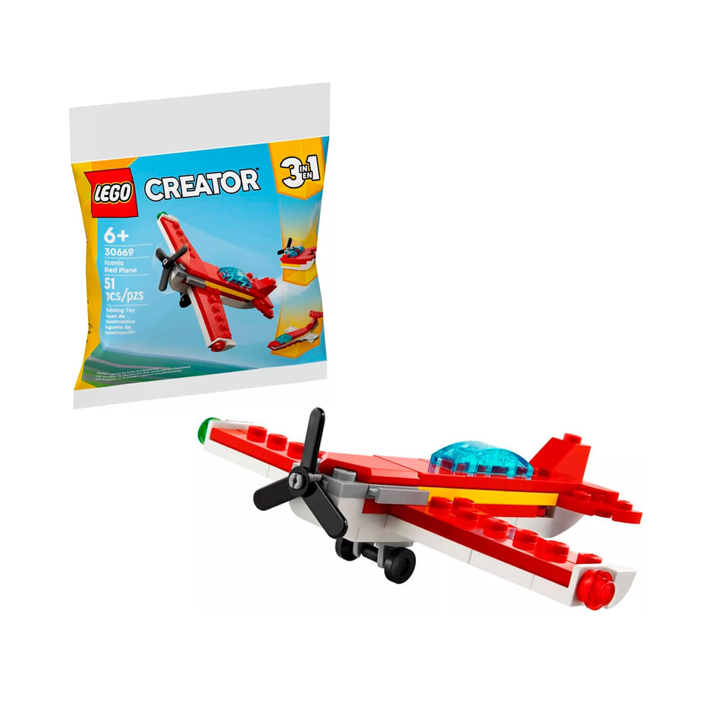 LEGO Creator Set 3 in 1 Red Plane 30669