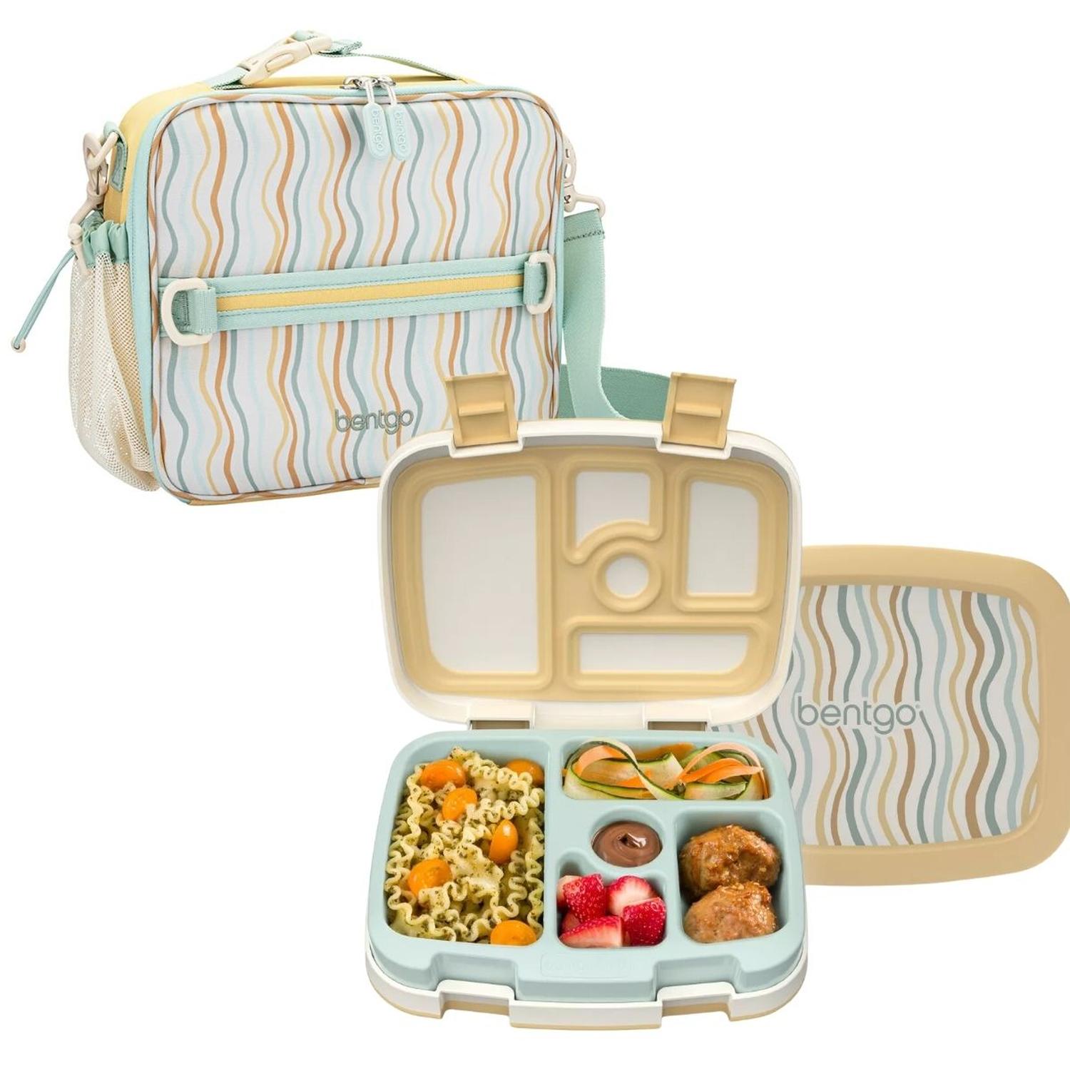 Set Lonchera y Porta Lonchera Bentgo Kids Whimsy & Wonder - Wavy