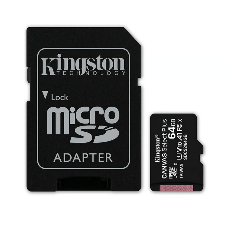 Memoria Micro SD Kingston 64GB Clase 10-100MBS