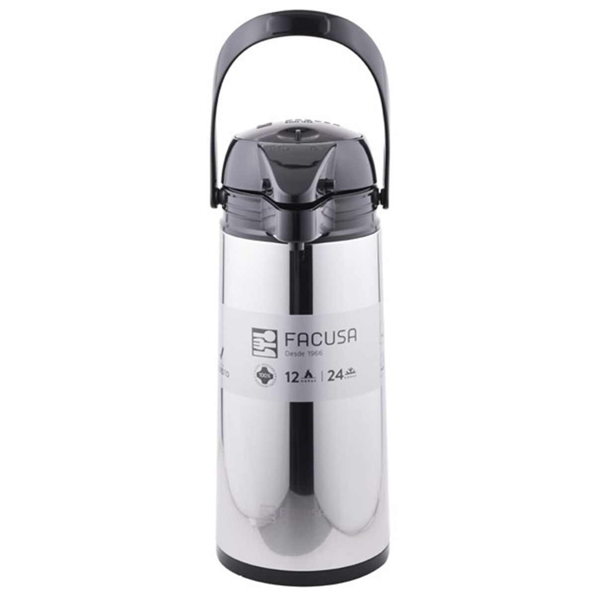 Termo Sifón 1.9 Lt. Acero Inoxidable Brillante - Facusa