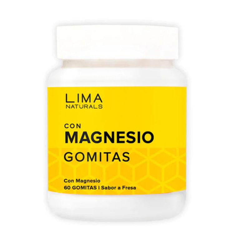 GOMITAS ADULTO CON MAGNESIO 60 UNIDADES LIMA NATURALS