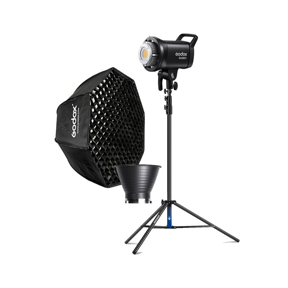 Luz Continua Godox SL60IID + Parante + Softbox FW95