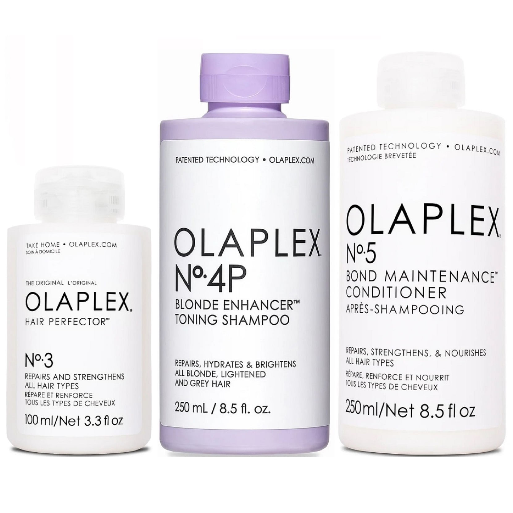 Olaplex N°3 + N°4P + N°5 Tratamiento Cabello Rubio