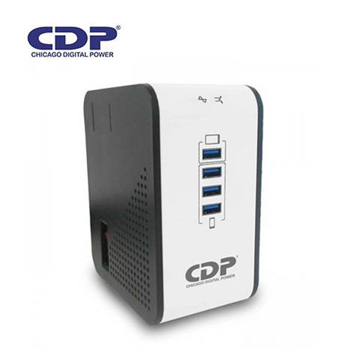 ESTABILIZADOR CDP R2CU-AVR1008I 1000VA/500W 8 SALIDAS 4 PUERTOS USB (R2CU-AVR1008I)