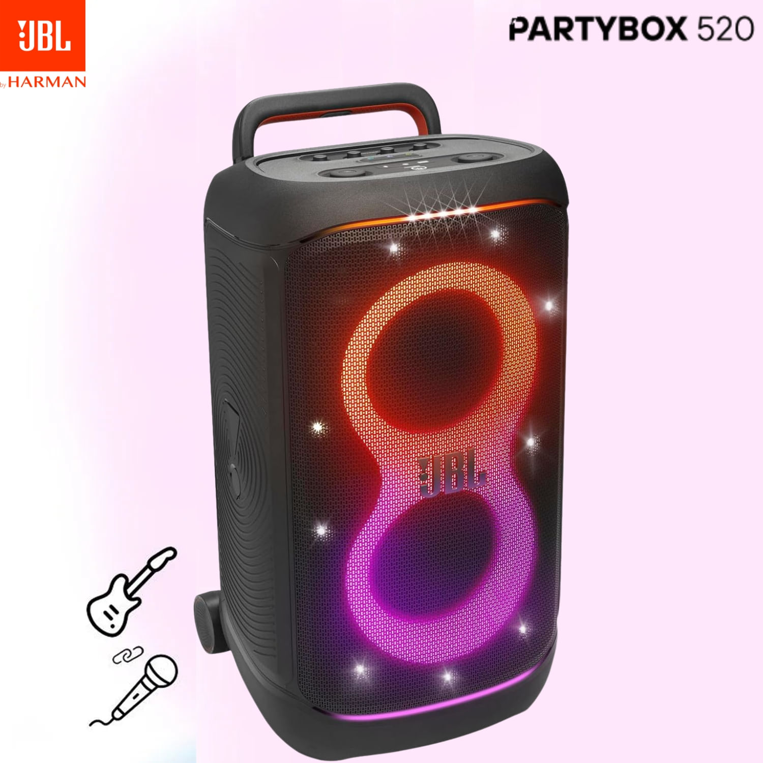 Parlante Bluetooth Jbl Partybox 520 400W IPX4 15Hrs