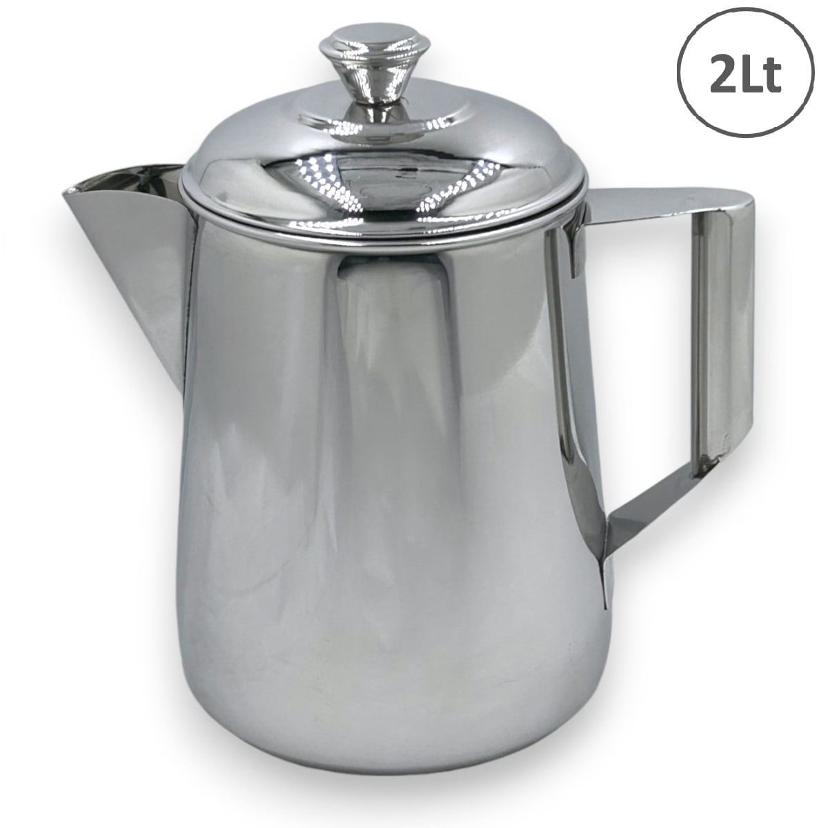 Jarra de Acero Inoxidable 1.9 Litros Con Tapa - JM