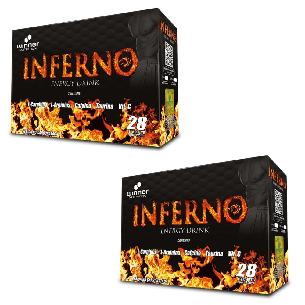 QUEMADOR WINNER INFERNO 2 CAJAS DE 28 SACHETS FRESA