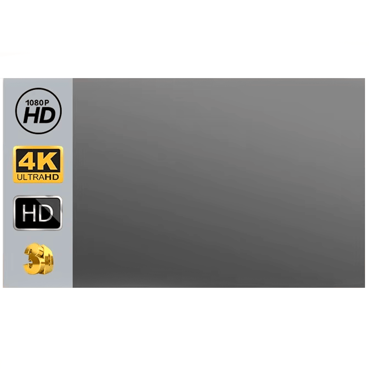 Pantalla para Proyector Ecran 120 Pulgadas de Tela Plomo