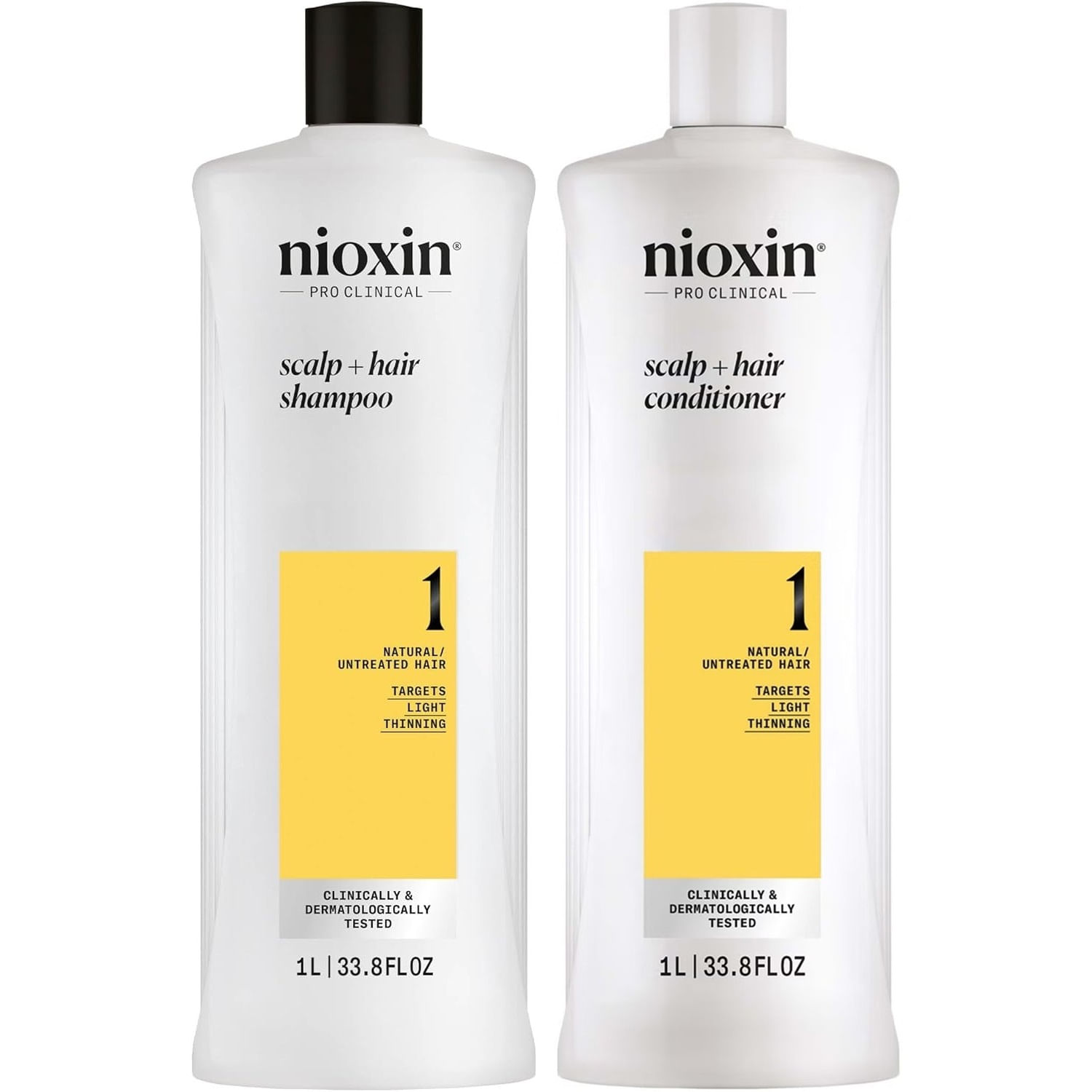 Nioxin-1 Shampoo 1000ml + Acondicionador para Cabello Natural