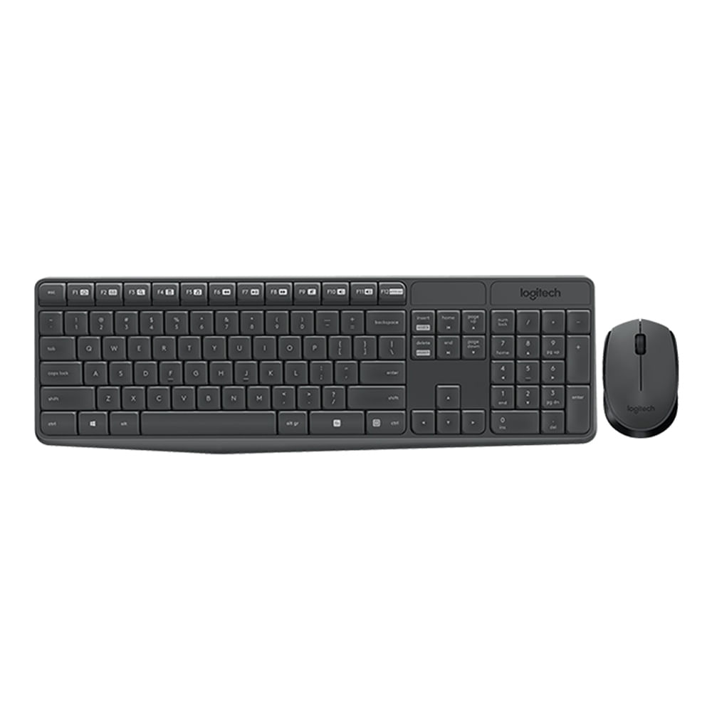 ComboTeclado + Mouse Logitech Wireless MK235 Negro