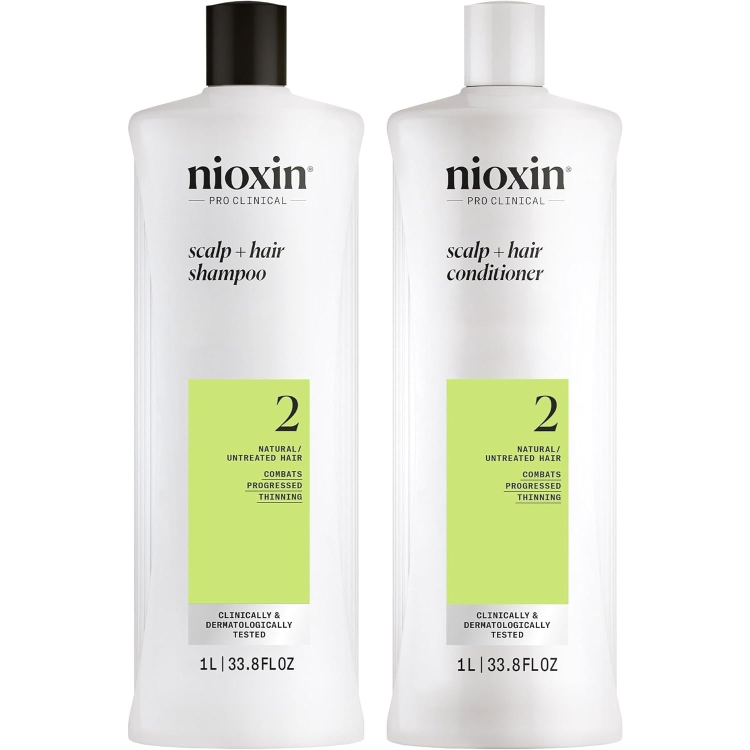 Nioxin-2 Shampoo Densificador 1000ml +  Acondicionador Cabello Natural