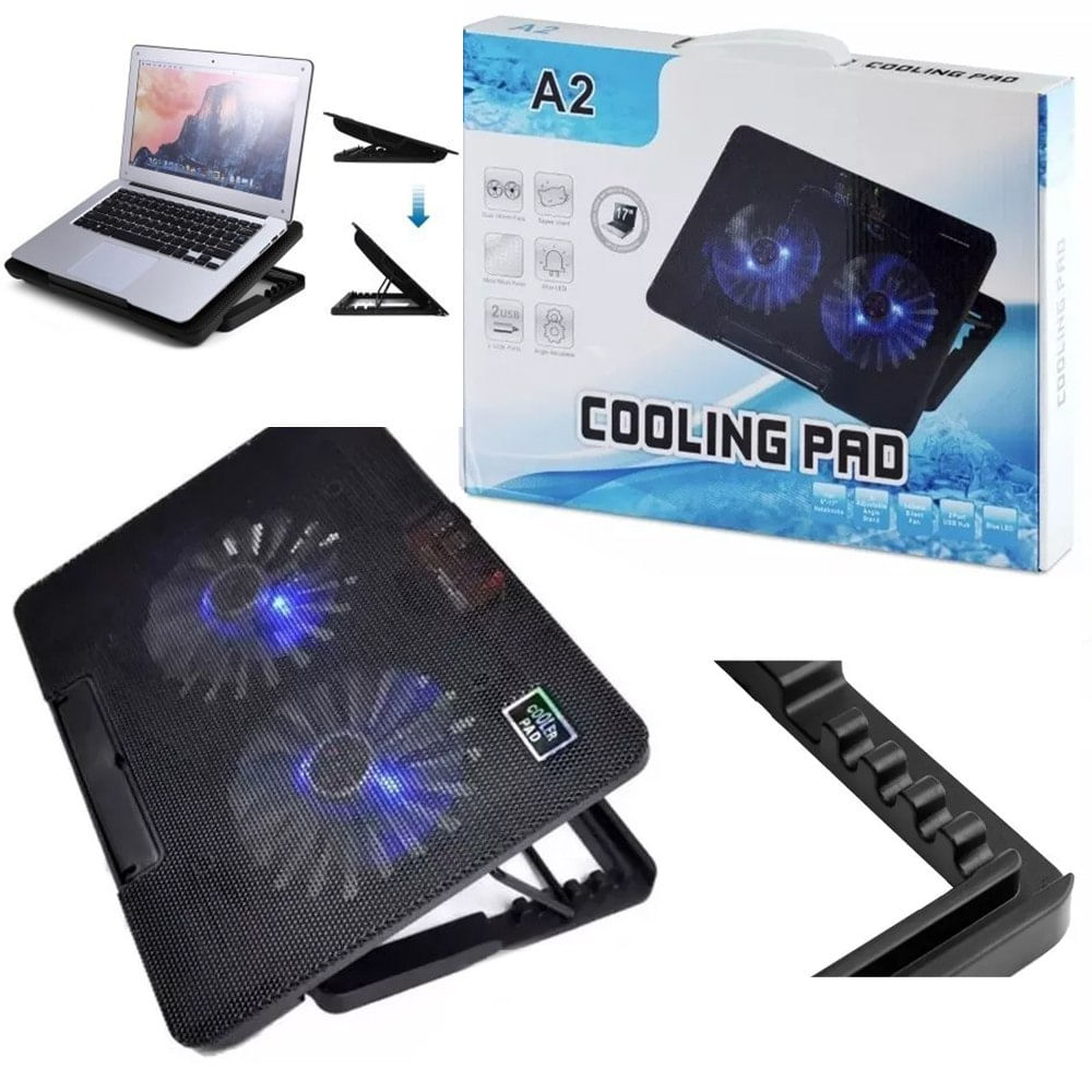 Cooler Para Laptop Pad A2 ángulo ajustable enfriador con el soporte