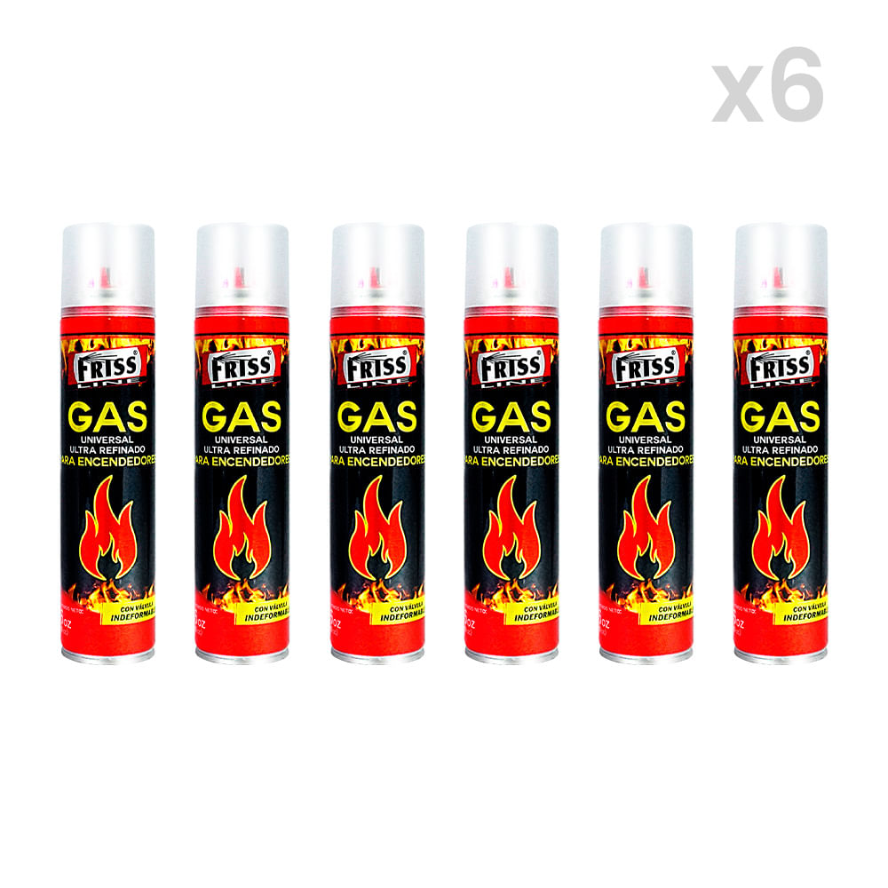 Gas Butano Refinado Friss Pack 6 unidades