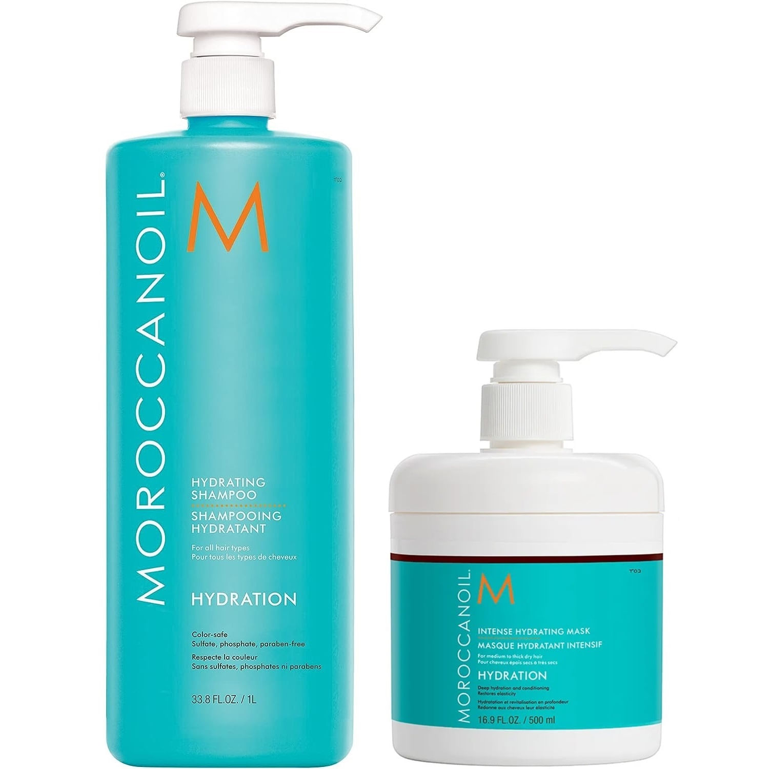 Shampoo Hidratante 1000ml + Mascarilla Intensa Moroccanoil Hydration