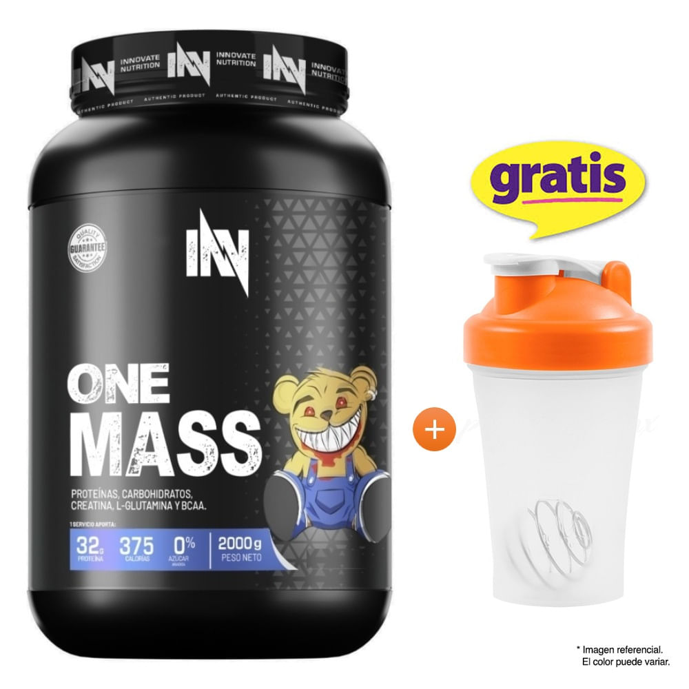 Proteína Suero de Leche INN One Mass 2 kg Chocolate + Shaker