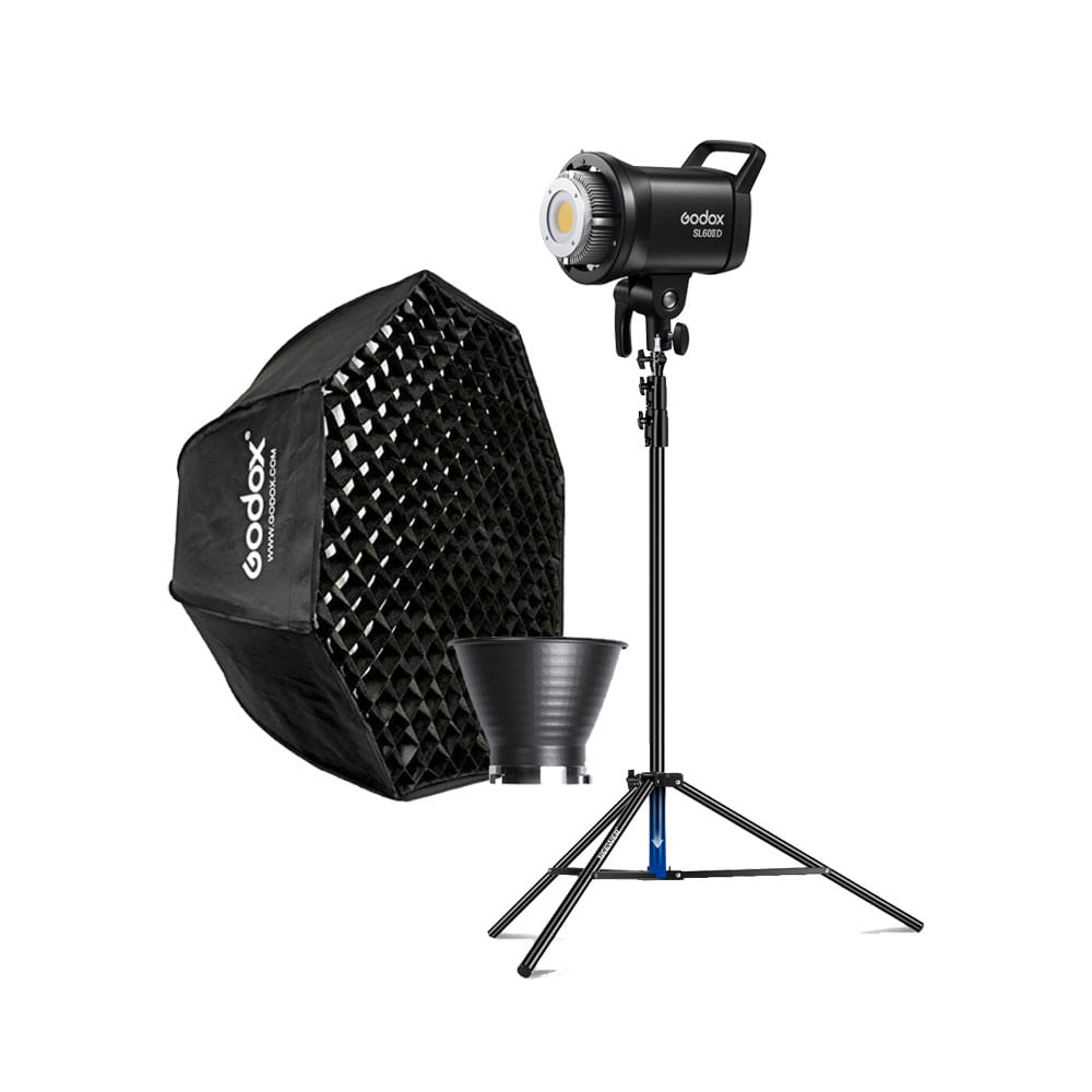 Luz Continua Godox SL60IID + Parante + Softbox FW120