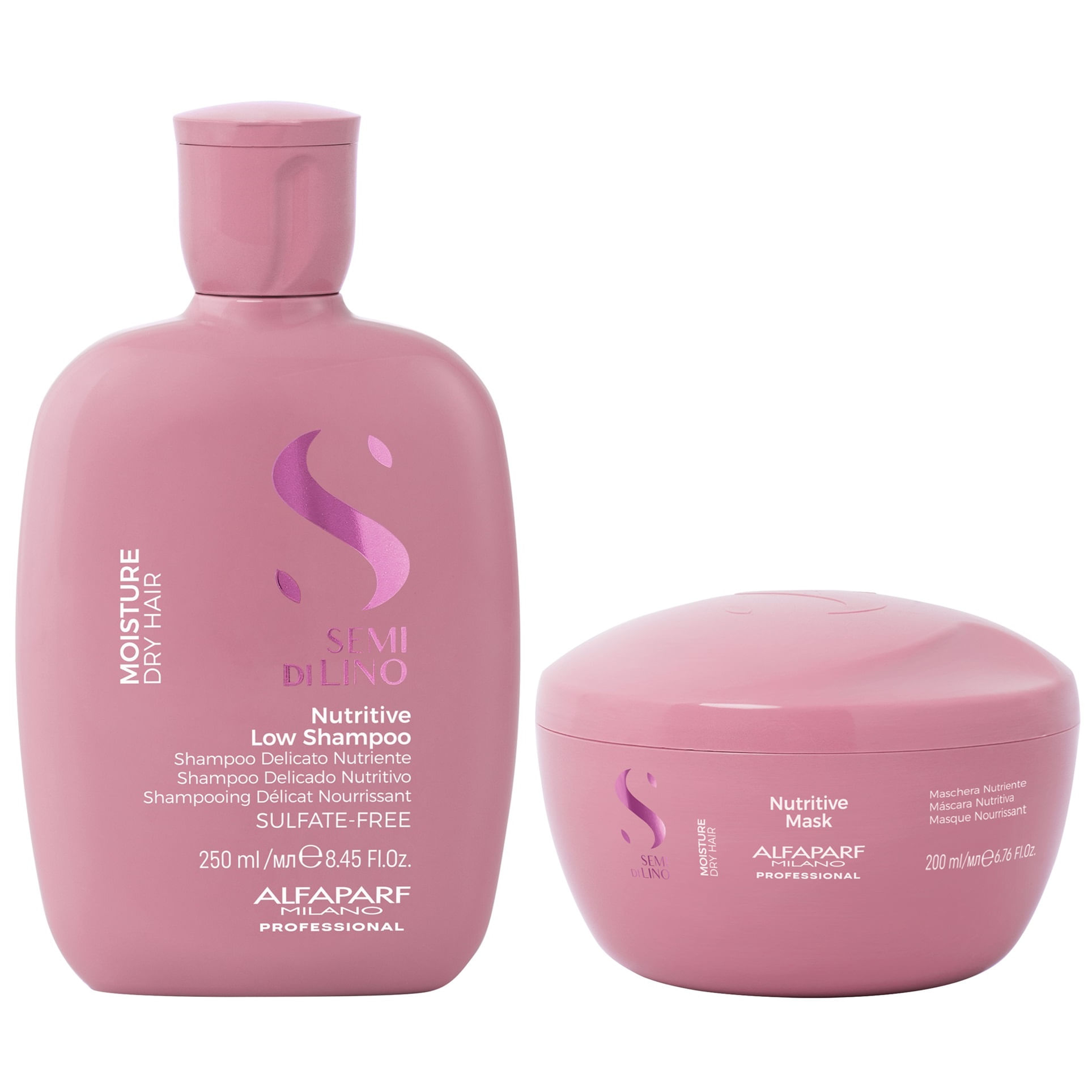 Shampoo Nutritivo Sin Sal 250ml + Mascarilla Alfaparf Moisture