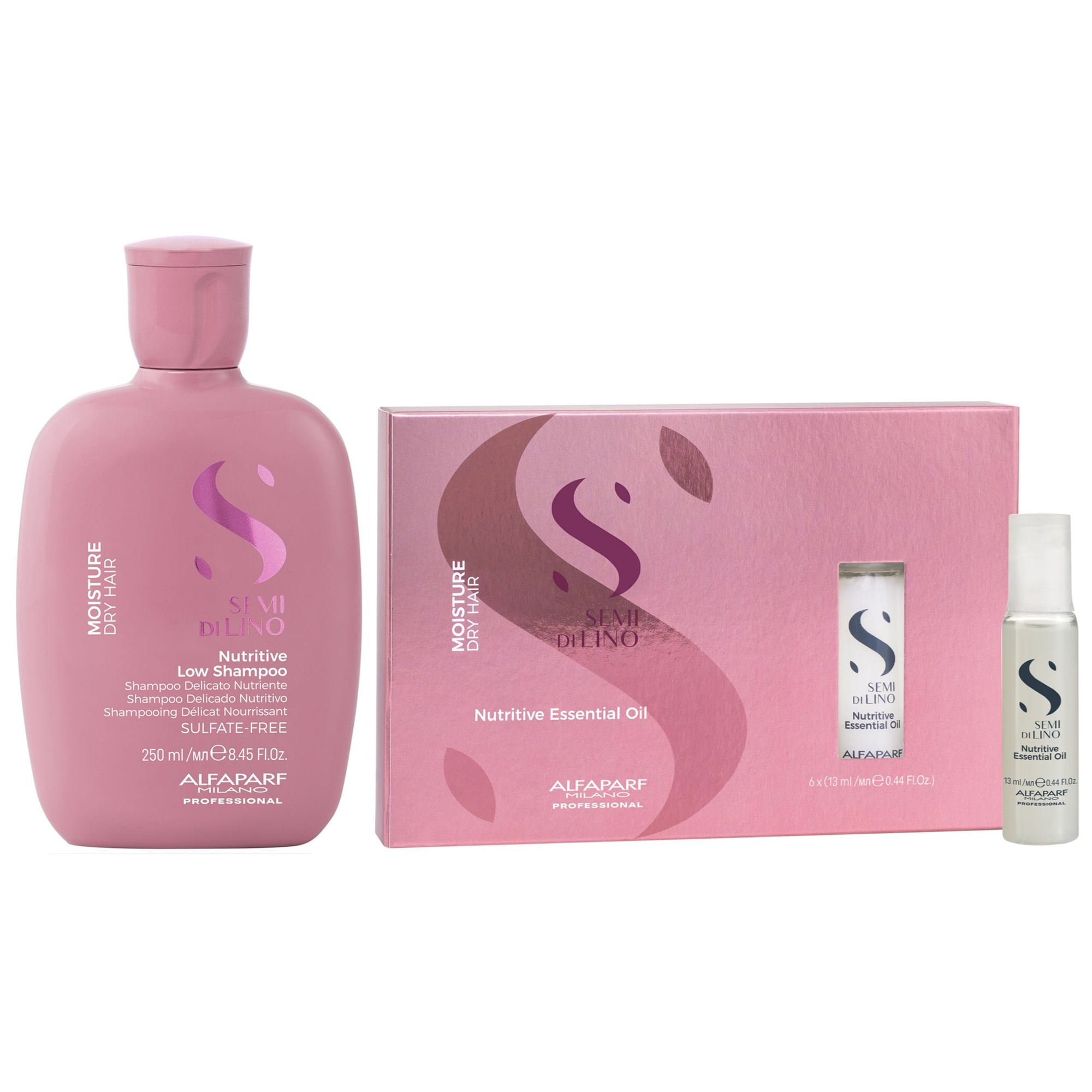 Shampoo Nutritivo 250ml + Ampollas Alfaparf Moisture