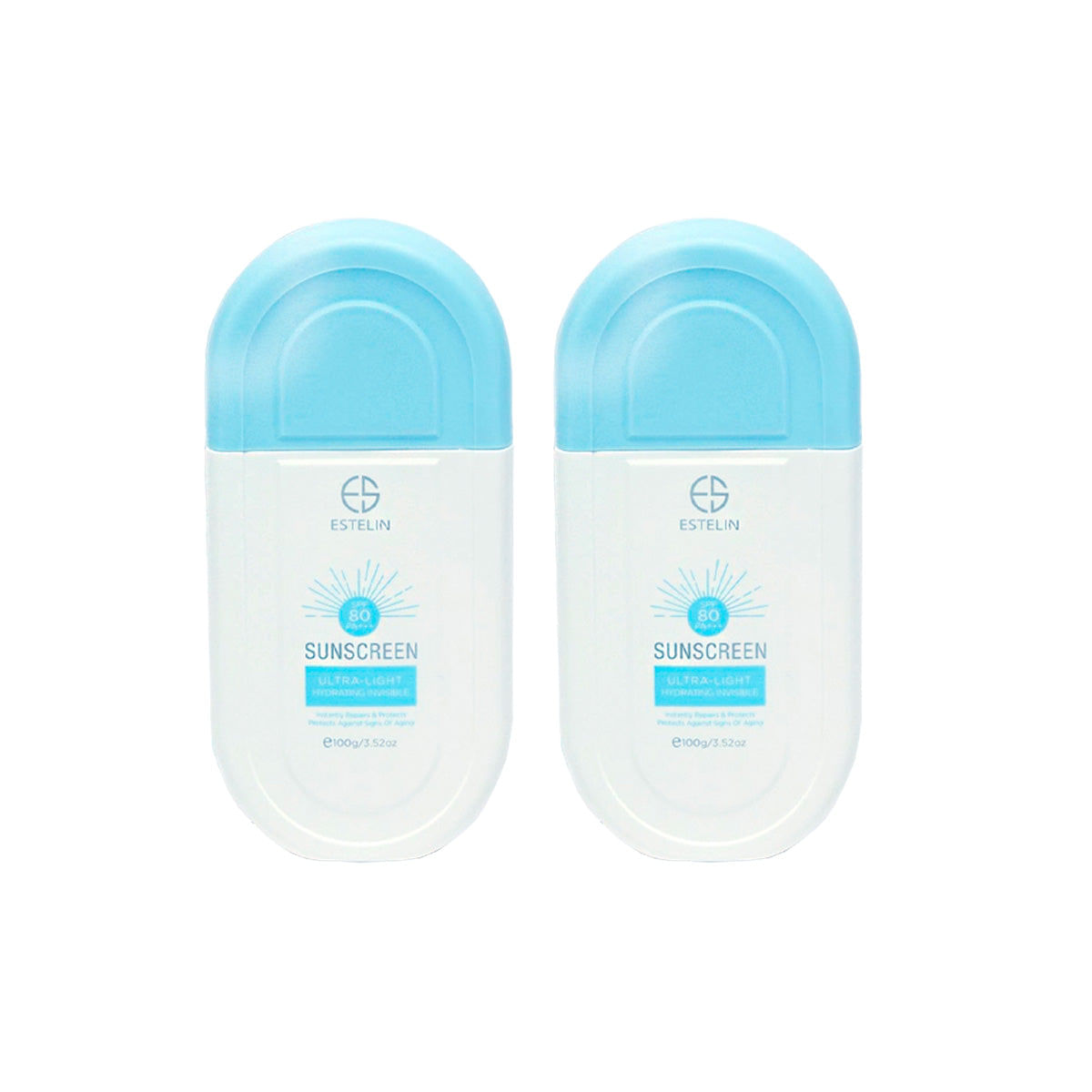 Protector Solar Hidratante Ultra Light 100gr Estelin 2 Und