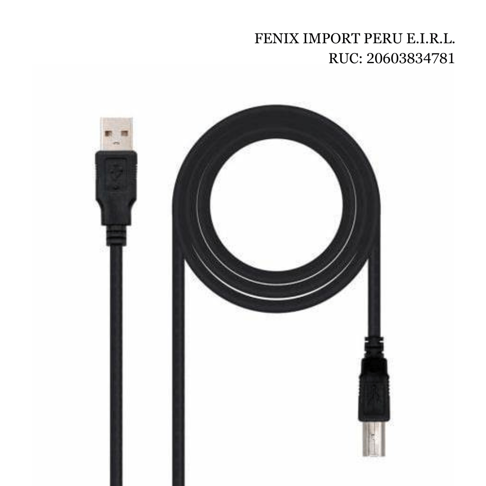 Cable USB 2.0 Para Impresora 5 Metros