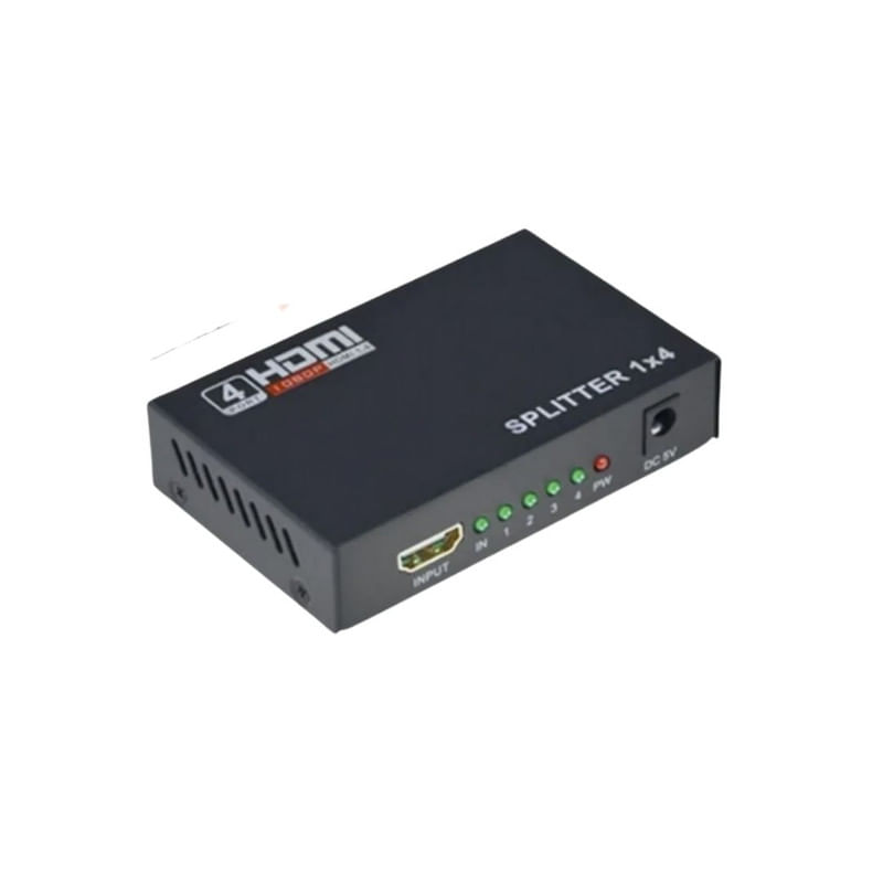 HDMI SPLITTER 1X4 FULL HD 4K MULTIPLICA SEÑAL CONECTA4TV