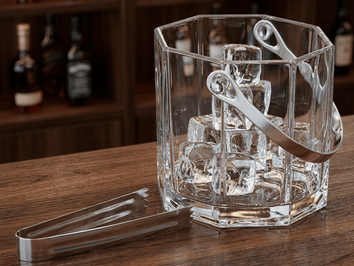 Vertex Ice Hielera Octogonal de Vidrio Premium