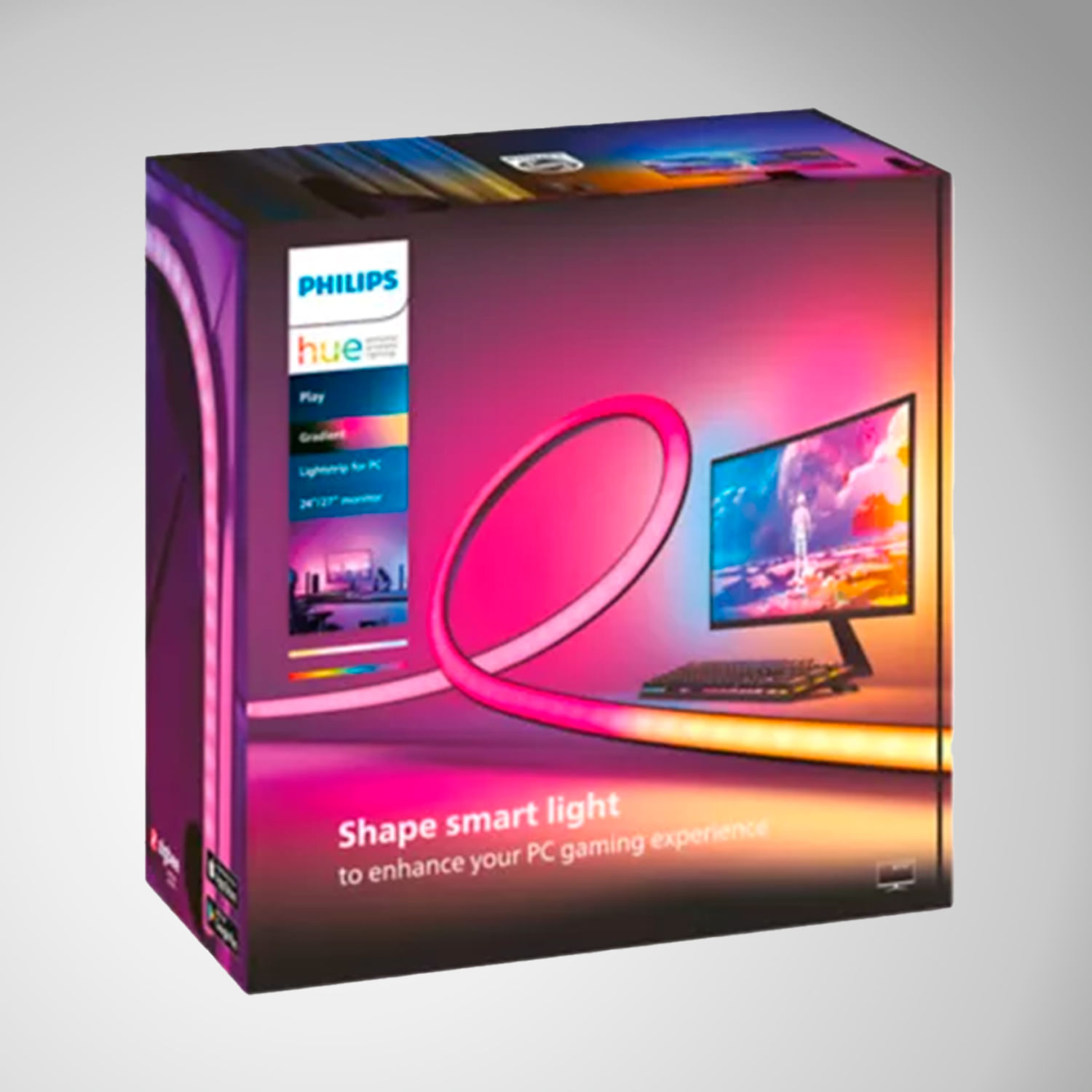 Tira de luz led Phillips Hue Play Gradient Lightstrip para PC 32 - 34 INCH