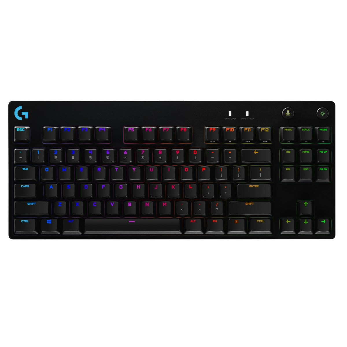 Logitech - Teclado G PRO TKL GX Blue Clicky RGB Lyghtsync