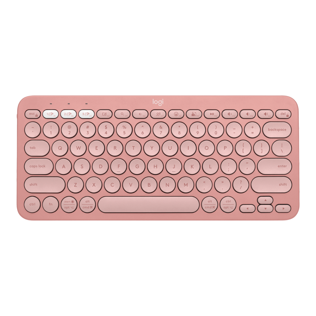 Teclado Logitech Pebble Keys 2 K380s inalámbrico Bluetooth Multidispositivo Rosa