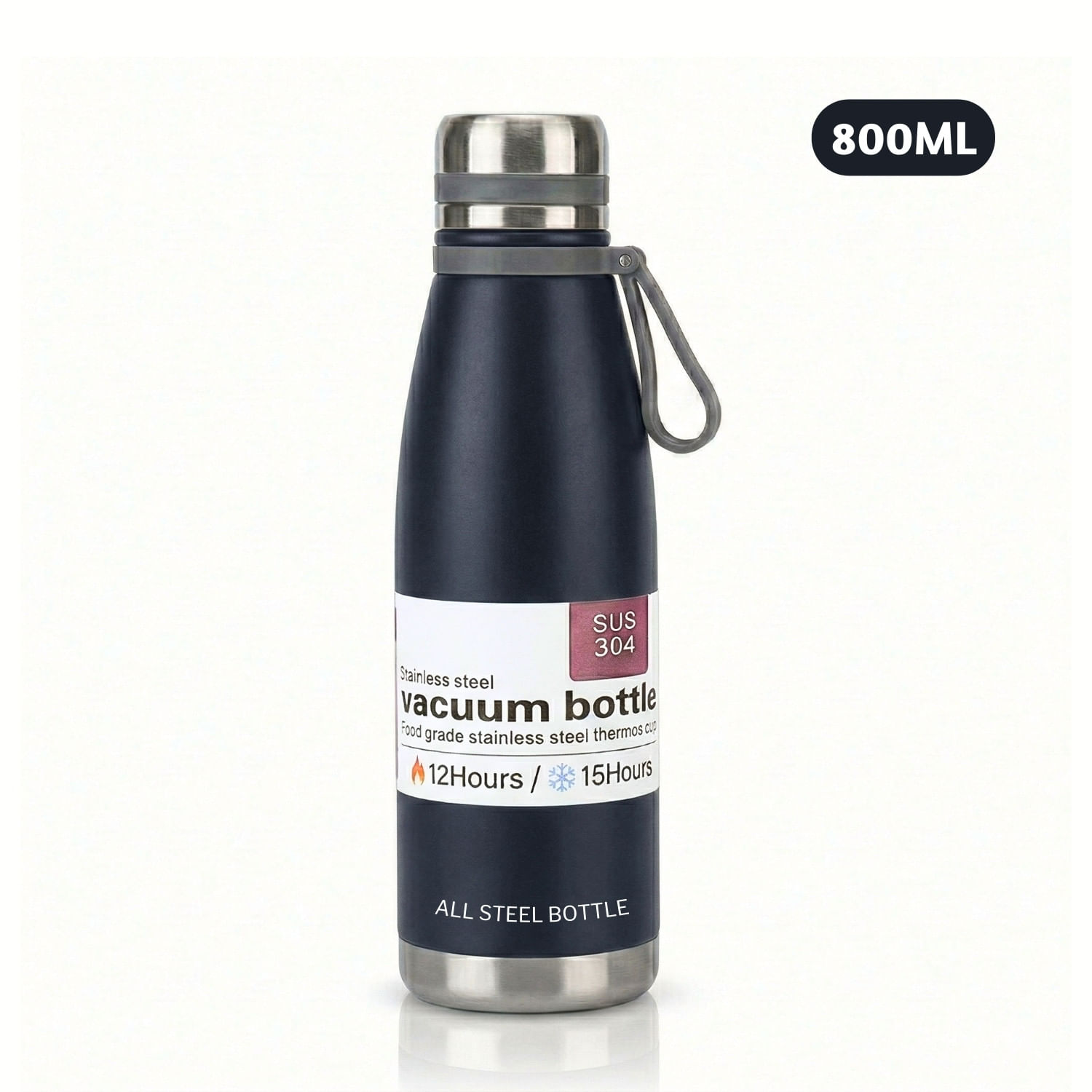 Termo Tomatodo de Acero Inoxidable con Filtro Para Té de 800 Ml Color Azul Marino