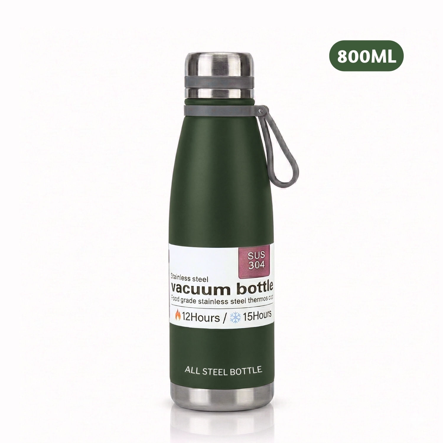 Termo Tomatodo de Acero Inoxidable con Filtro Para Té de 800 Ml Color Verde