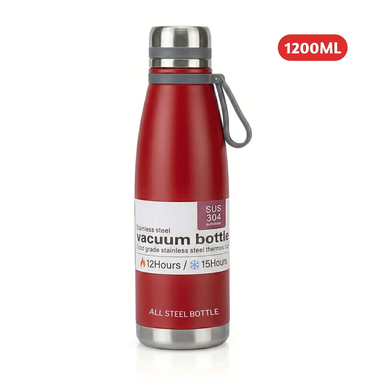 Termo Tomatodo De 1.2 Litros Acero Inoxidable Color Rojo