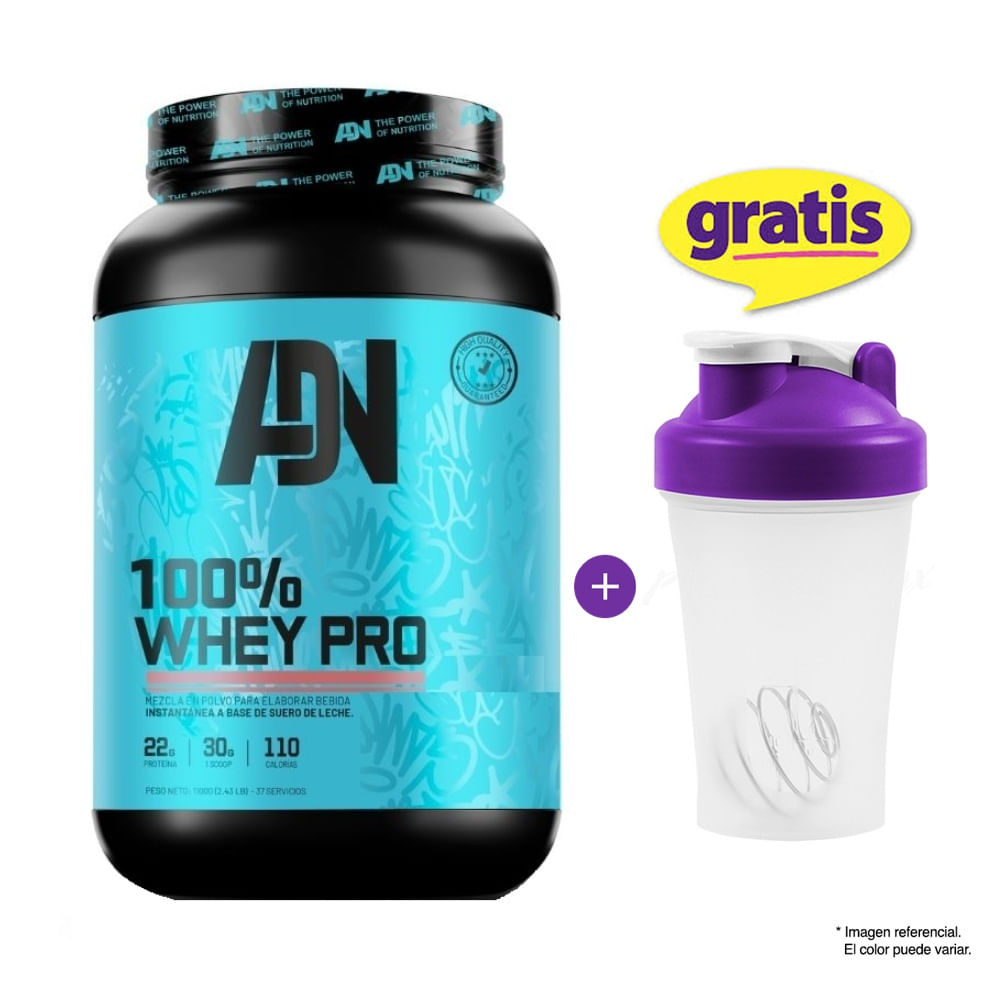 100% WHEY PRO 1.1 kg / 1.1 Kilos Adn Nutrition Chocolate