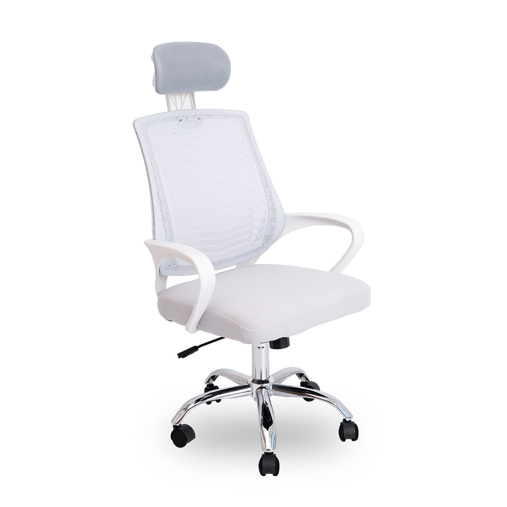 Silla de Oficina Viggo con Cabecera Regulable – Gris