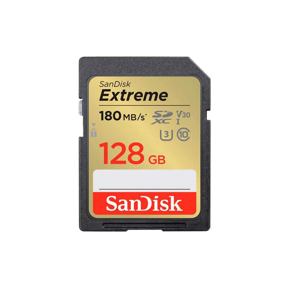 Memoria SD Sandisk Extreme 128GB - R180mb - W90mb - Fotobuy Store