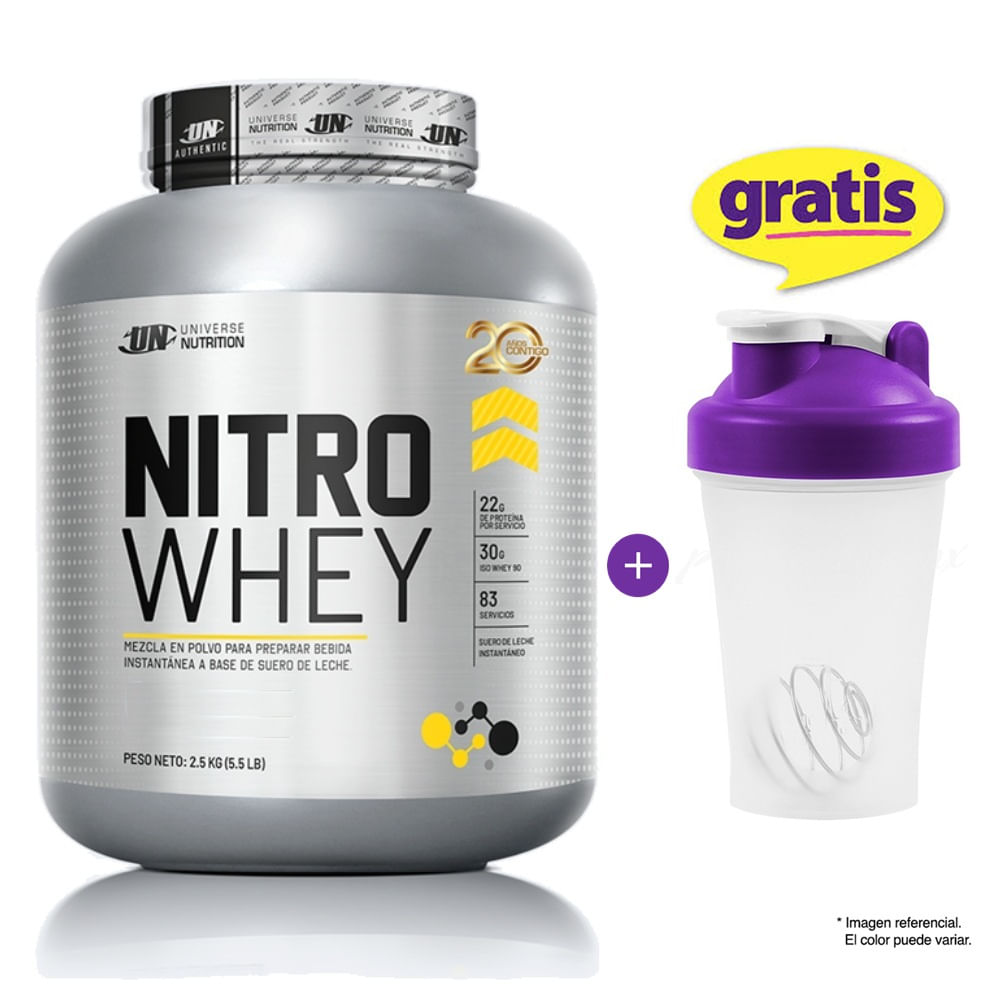 PROTEÍNA NITRO WHEY 2.5 KG UNIVERSE NUTRITION VAINILLA