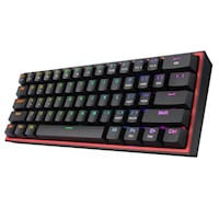 Redragon - Teclado Fizz Pro K616 RGB Wired Wireless Switch Red Black Español