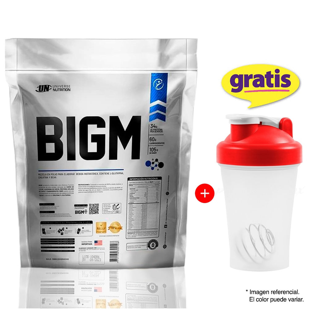 Ganador de peso Universe Nutrition Bigm 3 kg Chocolate + Shaker
