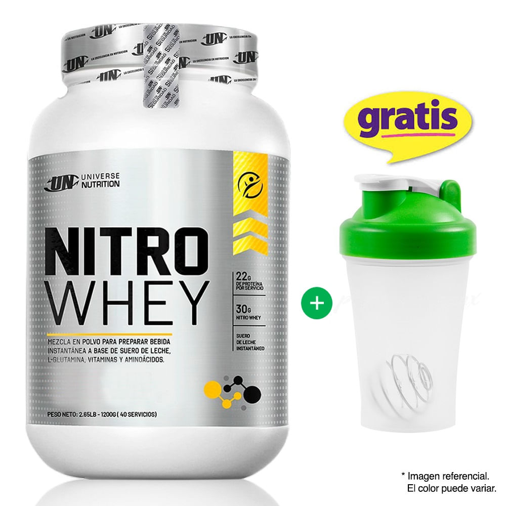 Proteína Universe Nutrition Nitro Whey 1.1 kg Cookies + Shaker